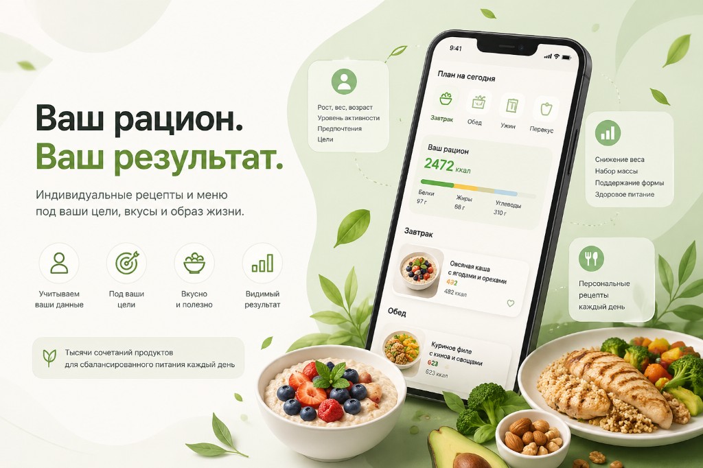 Fitoo — ваш рацион